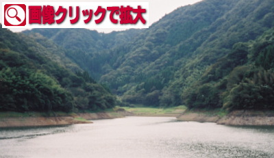 旭川ダムの栃原エリアの写真