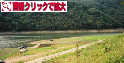 旭川ダムの栃原エリア写真