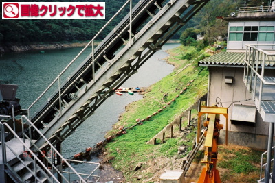 旭川ダムのダムサイト写真