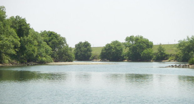 高梁川の釣り場写真