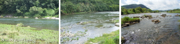 河川の上流域の釣り場とルアー釣りの説明